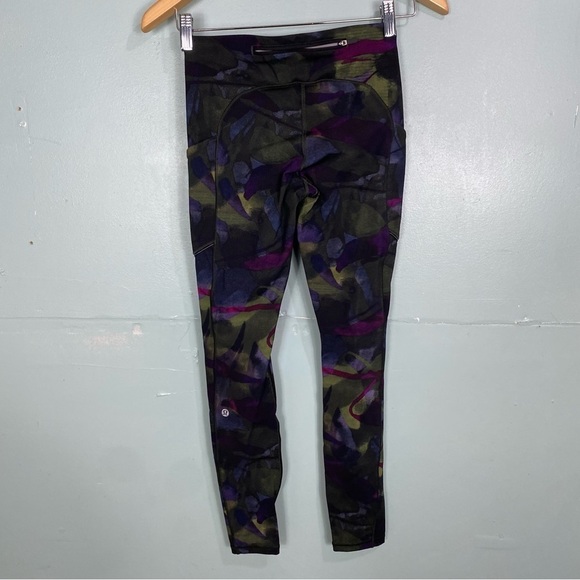Lululemon Speed Up Tight Aura Dark Chrome Multi 28” Full On Luxtreme Sz 4 W5AUYS - Picture 5 of 7